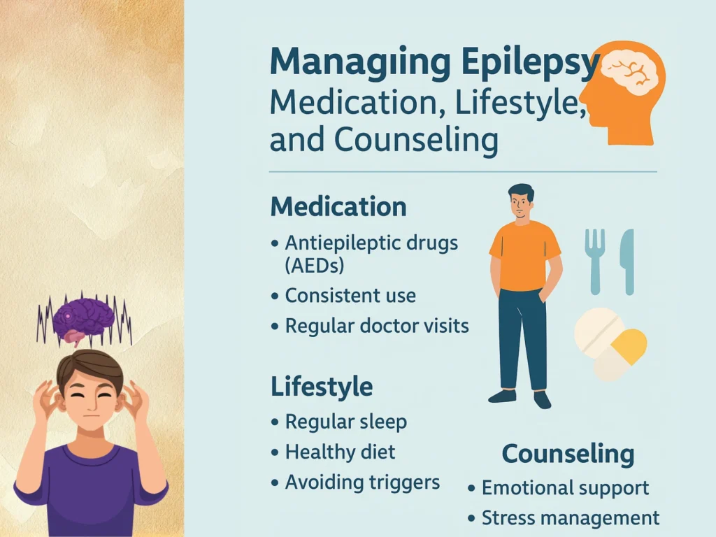 Managing epilepsy: medication, lifestyle, and counseling 6 Managing epilepsy (2)