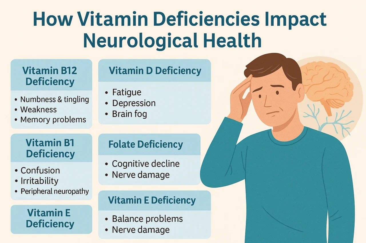 Vitamin deficiencies impact neurological health